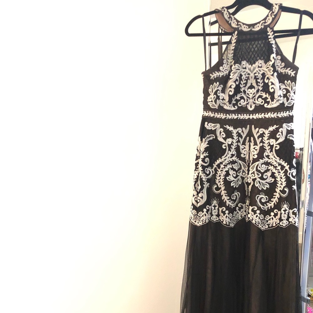 BCBGMAXAZRIA Black Gown Dress. Like new!